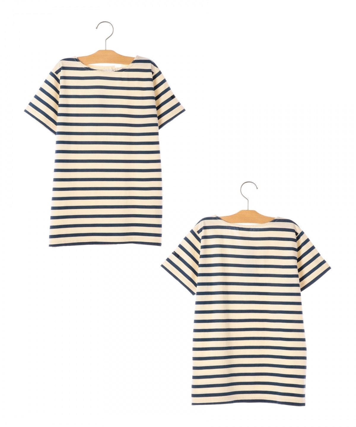 SHIPS KIDS:ボーダー ボートネック TEE(145〜160cm)