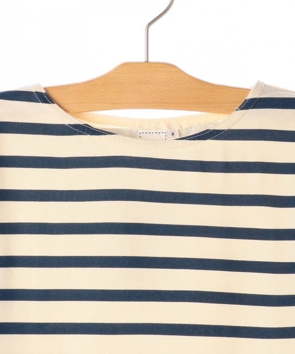 SHIPS KIDS:ボーダー ボートネック TEE(145〜160cm)