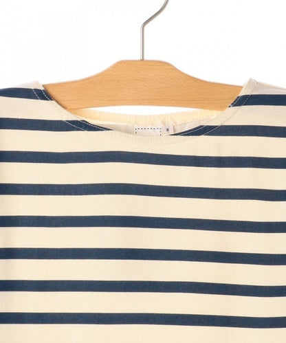 SHIPS KIDS:ボーダー ボートネック TEE(145〜160cm)