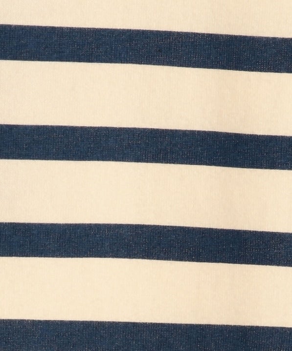 SHIPS KIDS:ボーダー ボートネック TEE(145〜160cm)
