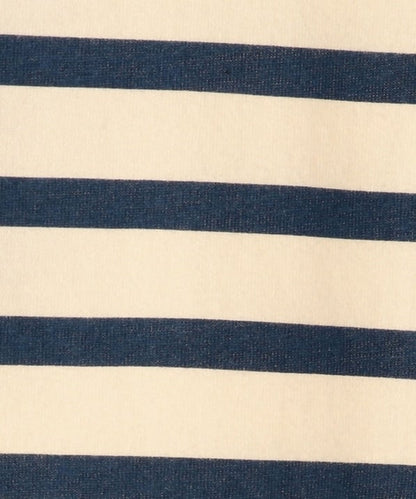 SHIPS KIDS:ボーダー ボートネック TEE(145〜160cm)