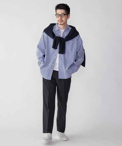 SHIPS: レギュラーカラー ベーシック 長袖 シャツ 〈ストライプ/ギンガムチェック〉