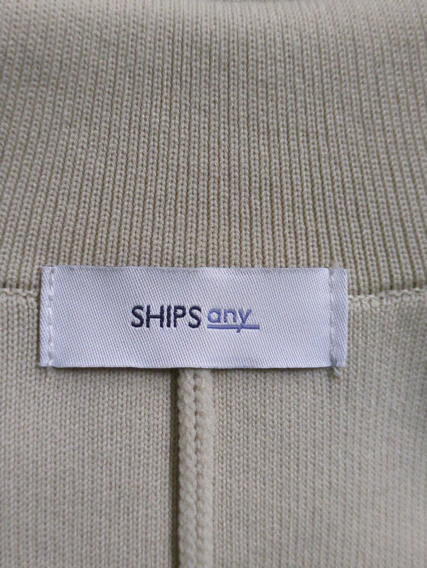 SHIPS any:〈手洗い可能〉テーラード ニット カーディガン ジャケット