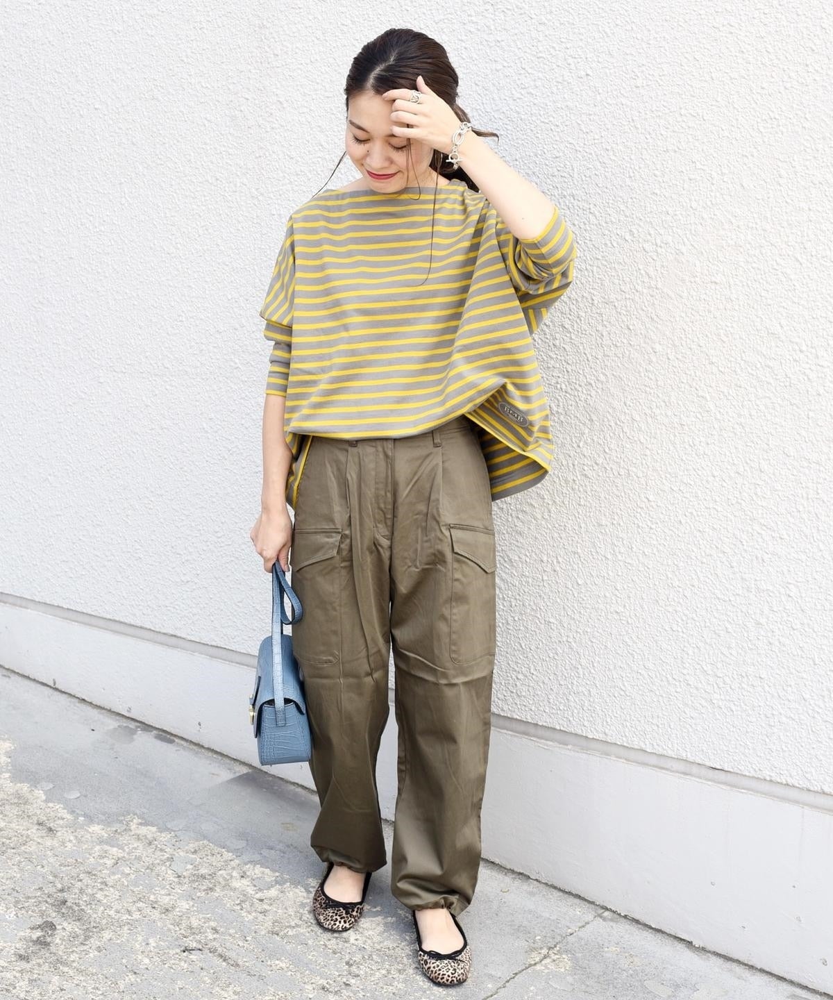 liflattie ships:サテンストレートカーゴパンツ