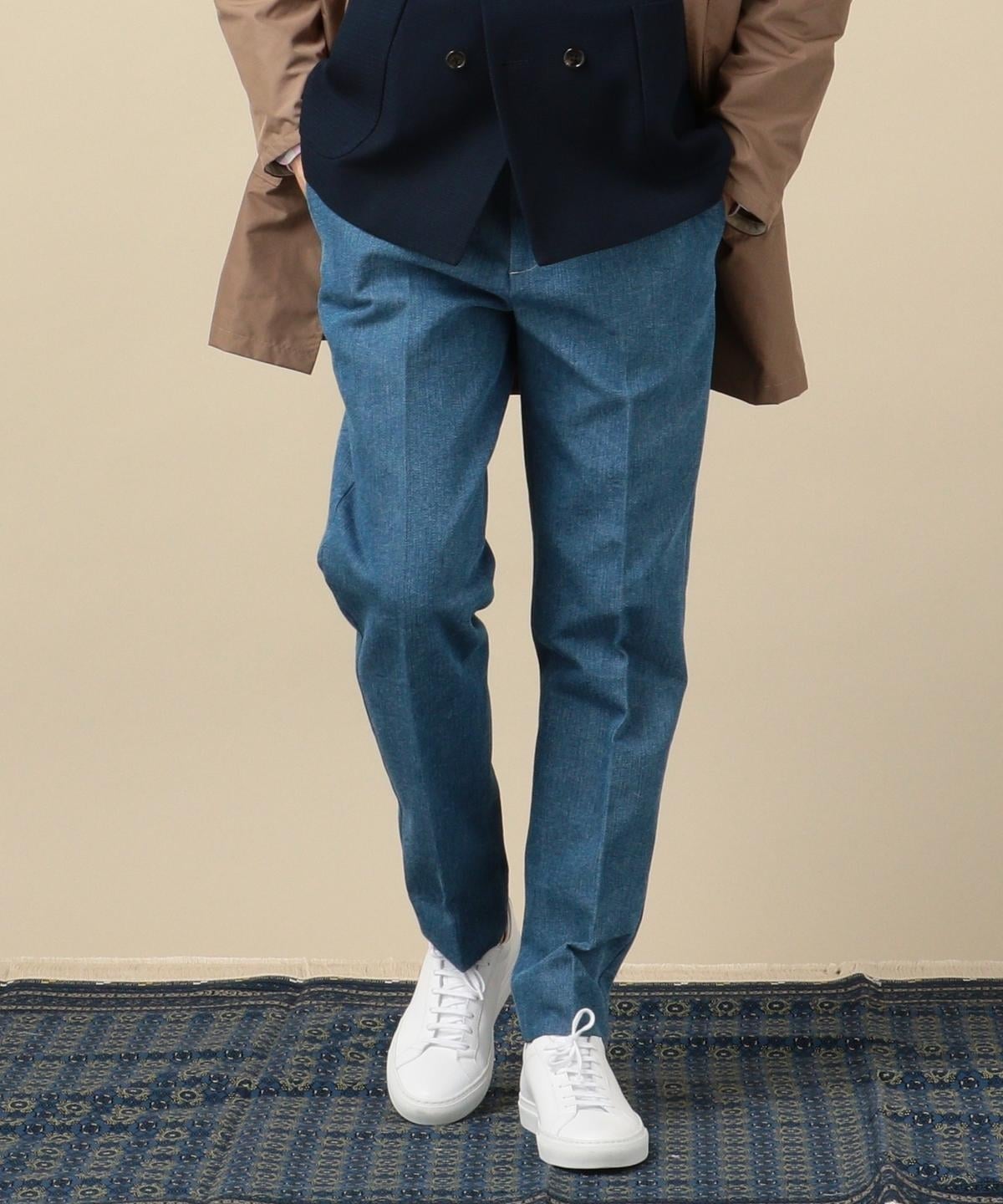 DC: コットンポリ フェード デニム パンツ