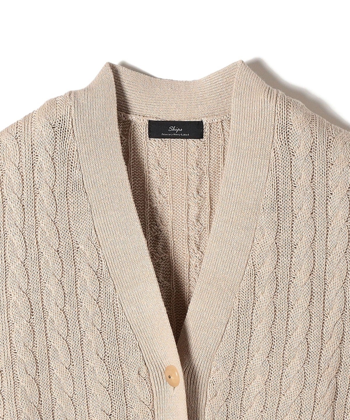 Primary Navy Label:シルクリネンケーブルベスト