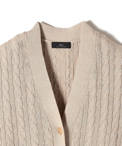 Primary Navy Label:シルクリネンケーブルベスト