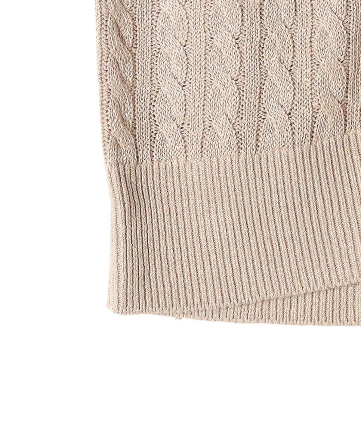 Primary Navy Label:シルクリネンケーブルベスト