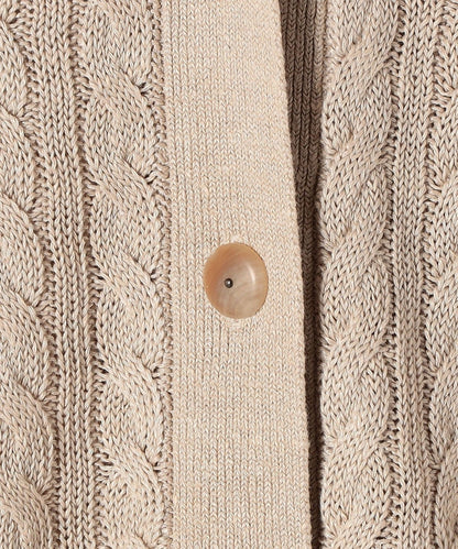 Primary Navy Label:シルクリネンケーブルベスト