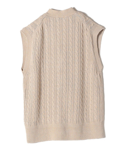 Primary Navy Label:シルクリネンケーブルベスト