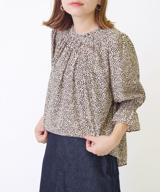 DEOFACTERプリントブラウス