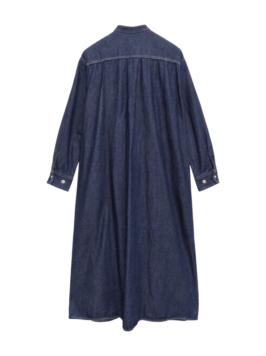 SHIPS any:〈ウォッシャブル〉デニム ブザム シャツ ワンピース［SHIPS any DENIM］