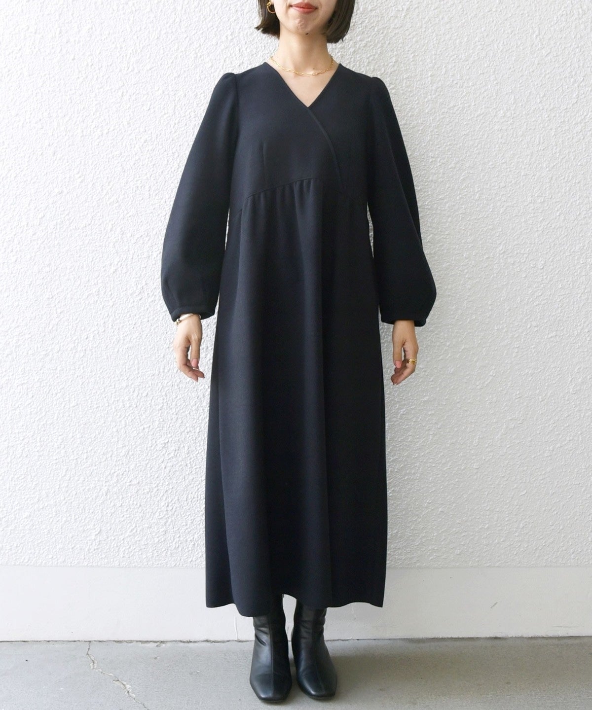 SHIPS any: エア ニードル ラップ デザイン ワンピース