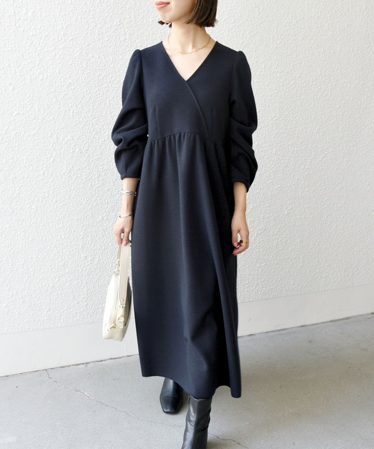 SHIPS any: エア ニードル ラップ デザイン ワンピース