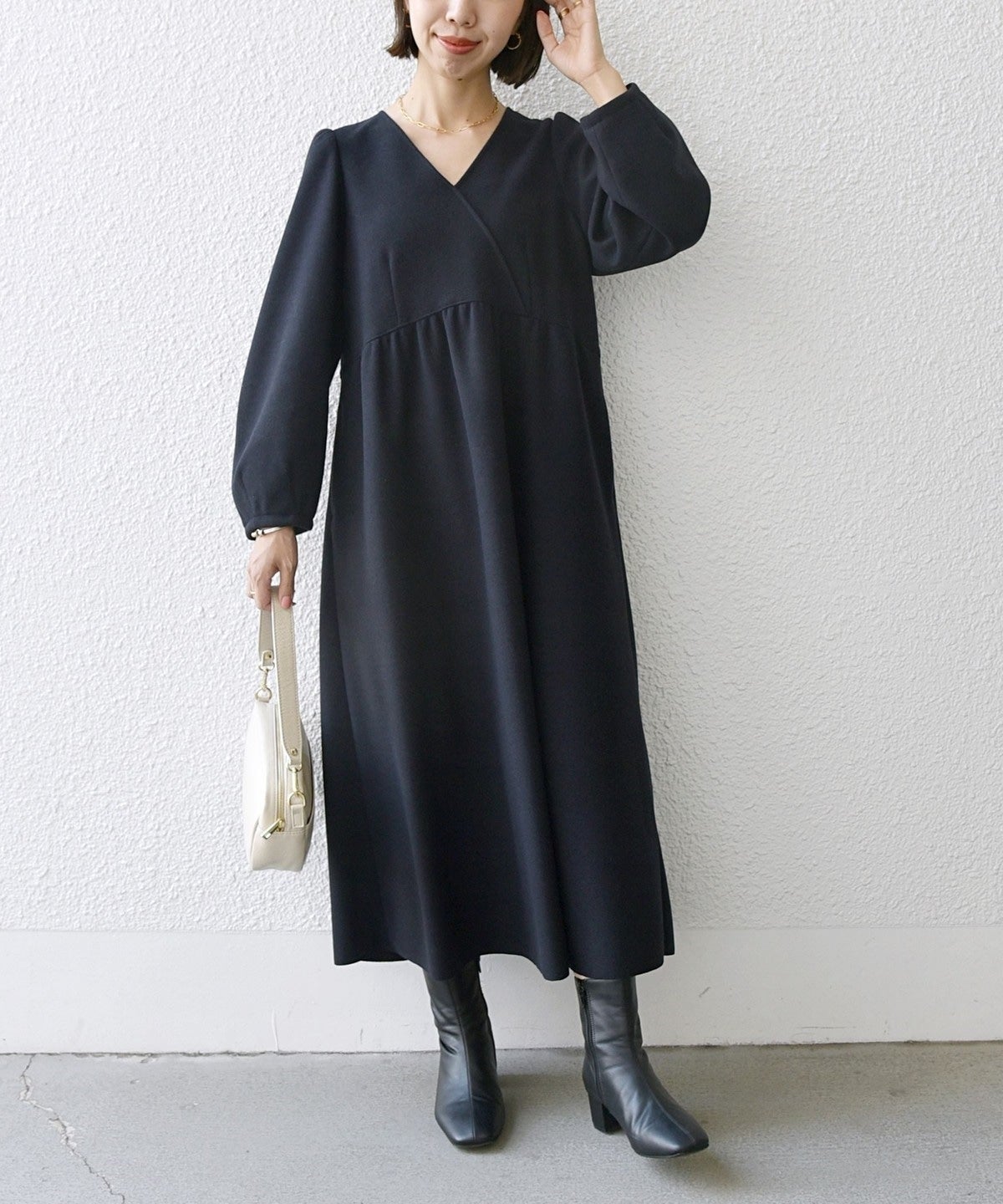 SHIPS any: エア ニードル ラップ デザイン ワンピース