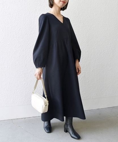 SHIPS any: エア ニードル ラップ デザイン ワンピース