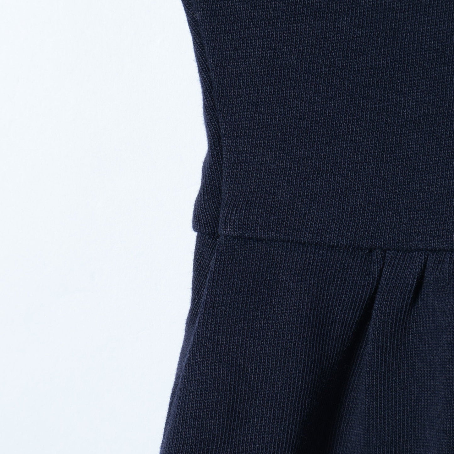 〈洗濯機可能〉コットン 天竺 ウエスト 切替 ギャザー プルオーバー