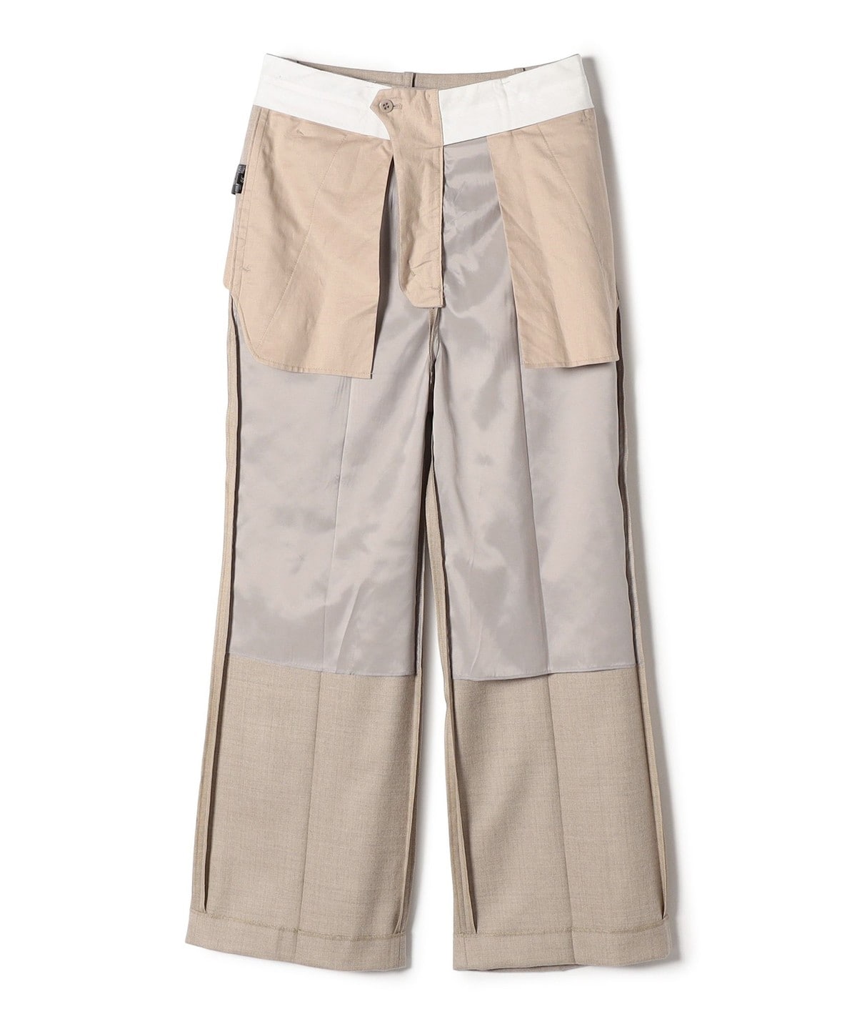SHIPS Primary Navy Label:〈手洗い可能〉マーベルト パンツ