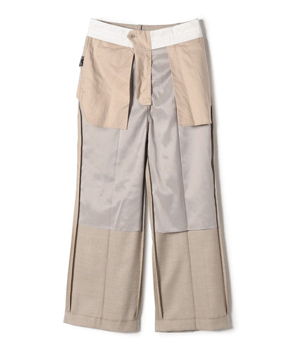 SHIPS Primary Navy Label:〈手洗い可能〉マーベルト パンツ