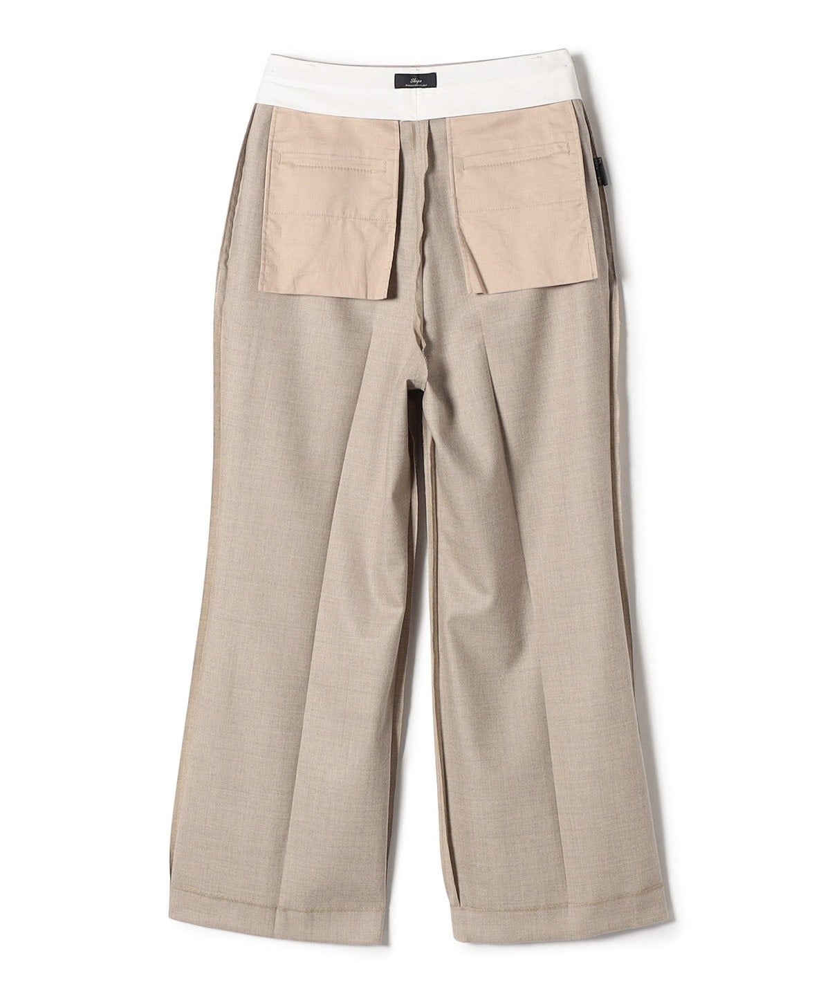 SHIPS Primary Navy Label:〈手洗い可能〉マーベルト パンツ