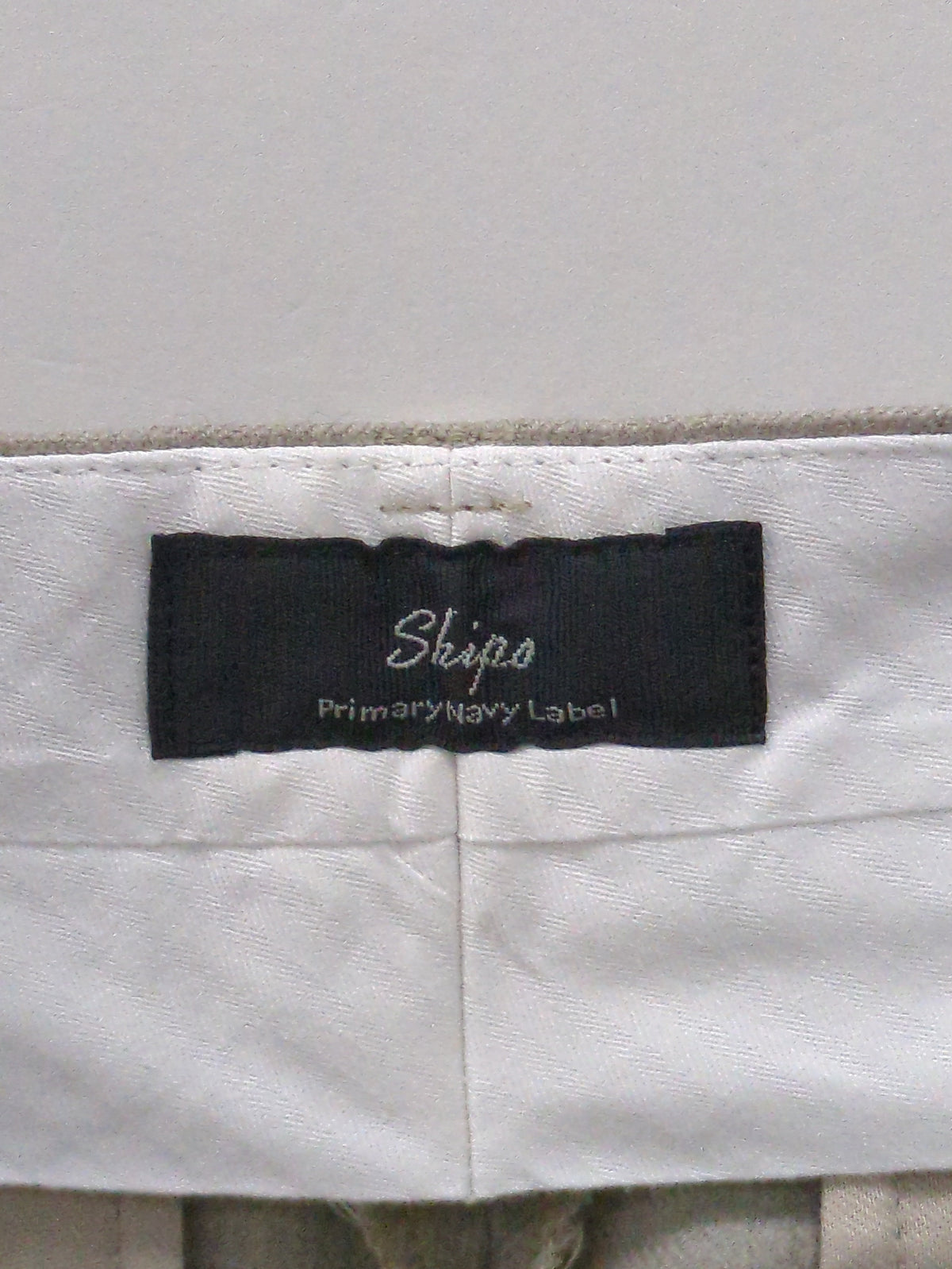 SHIPS Primary Navy Label:〈手洗い可能〉マーベルト パンツ