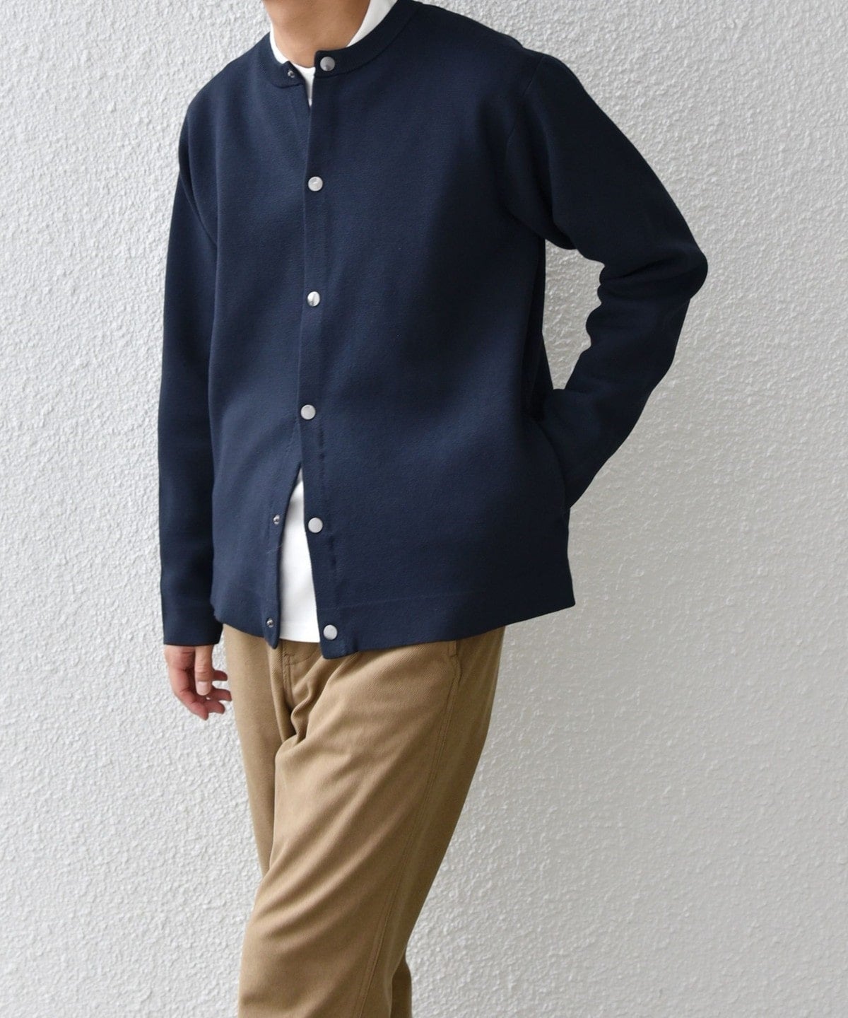 SHIPS any: 〈手洗い可能〉ミラノリブ クルーネック カーディガン 24FW