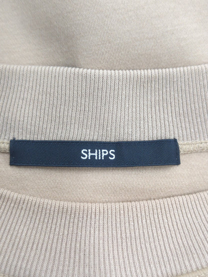 SHIPS:  ハイゲージ クルーネック ダンボールニット 長袖Tシャツ