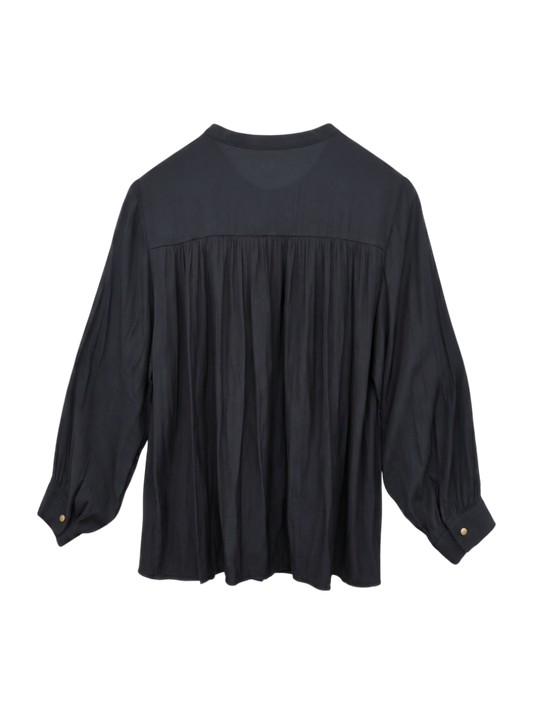 21:VINTAGE SATIN GATHER SHIRTS