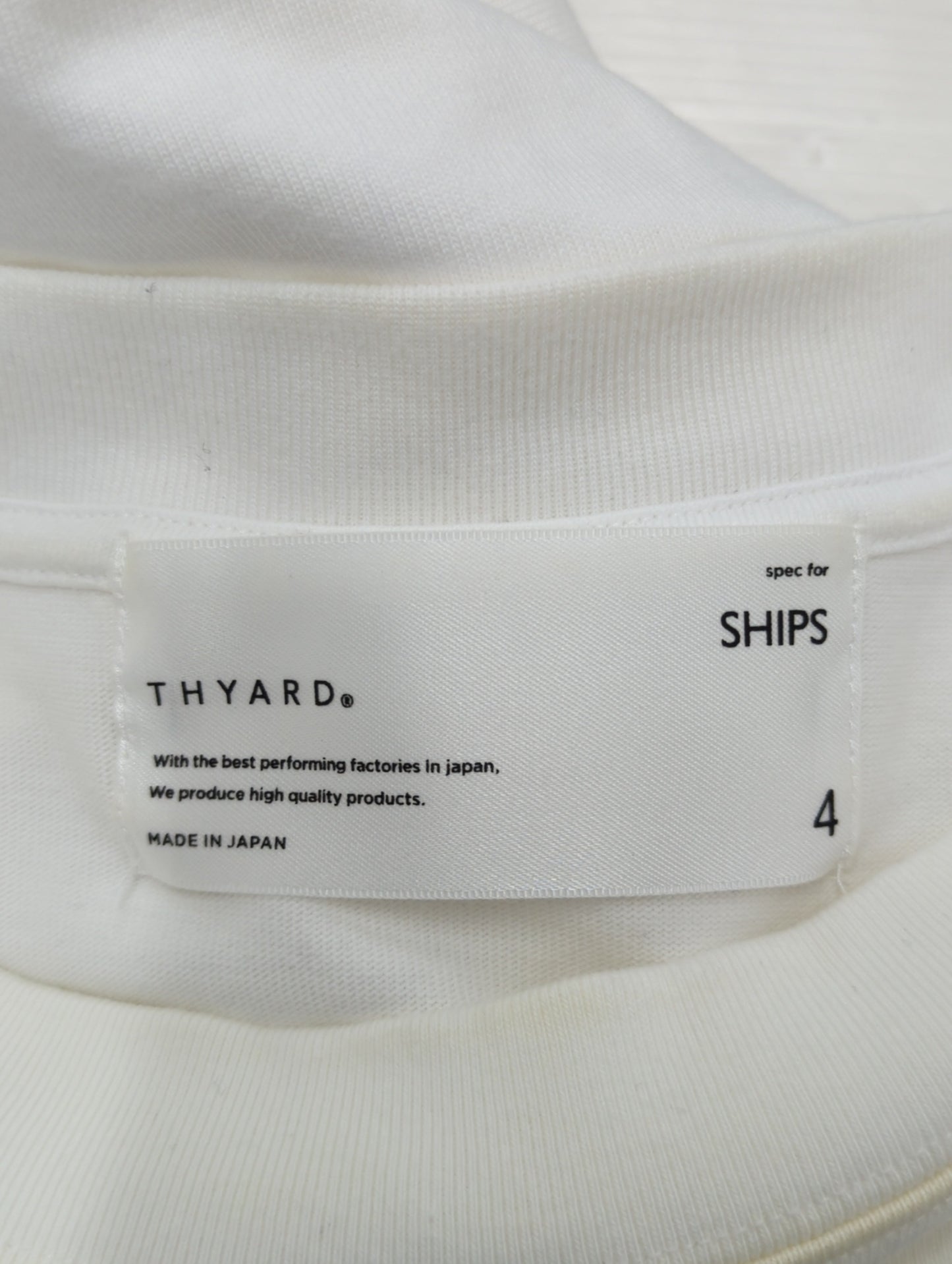 【SHIPS別注】THYARD: リラックス スクエア クルーネック Tシャツ