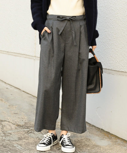 SHIPS Days STANDARD:WOOL TUCK WIDE PANTS