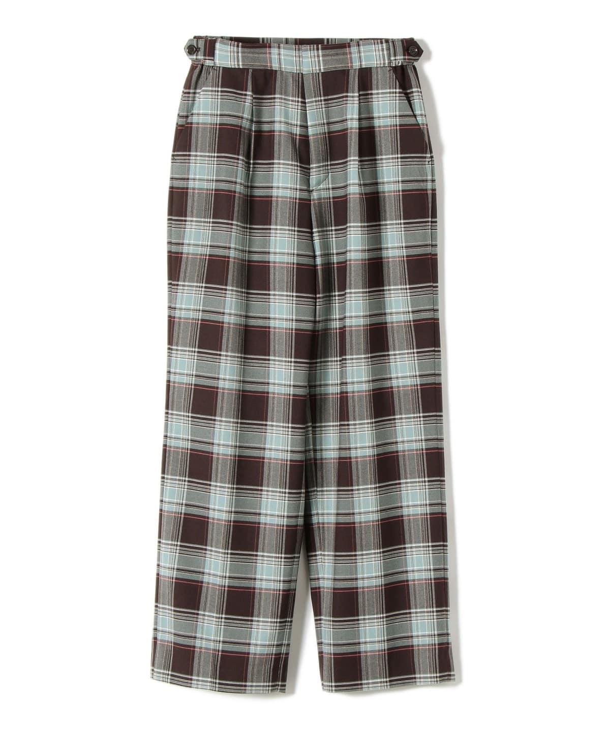 〈手洗い可能〉ウールチェックパンツ