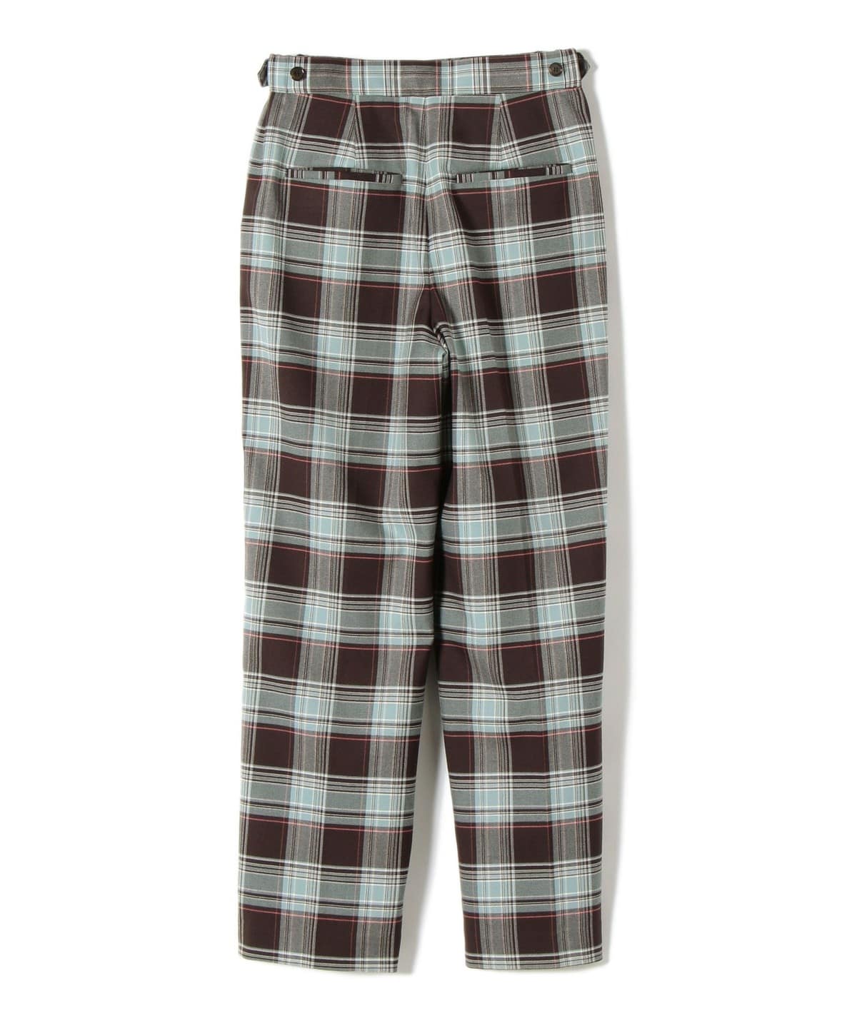 〈手洗い可能〉ウールチェックパンツ