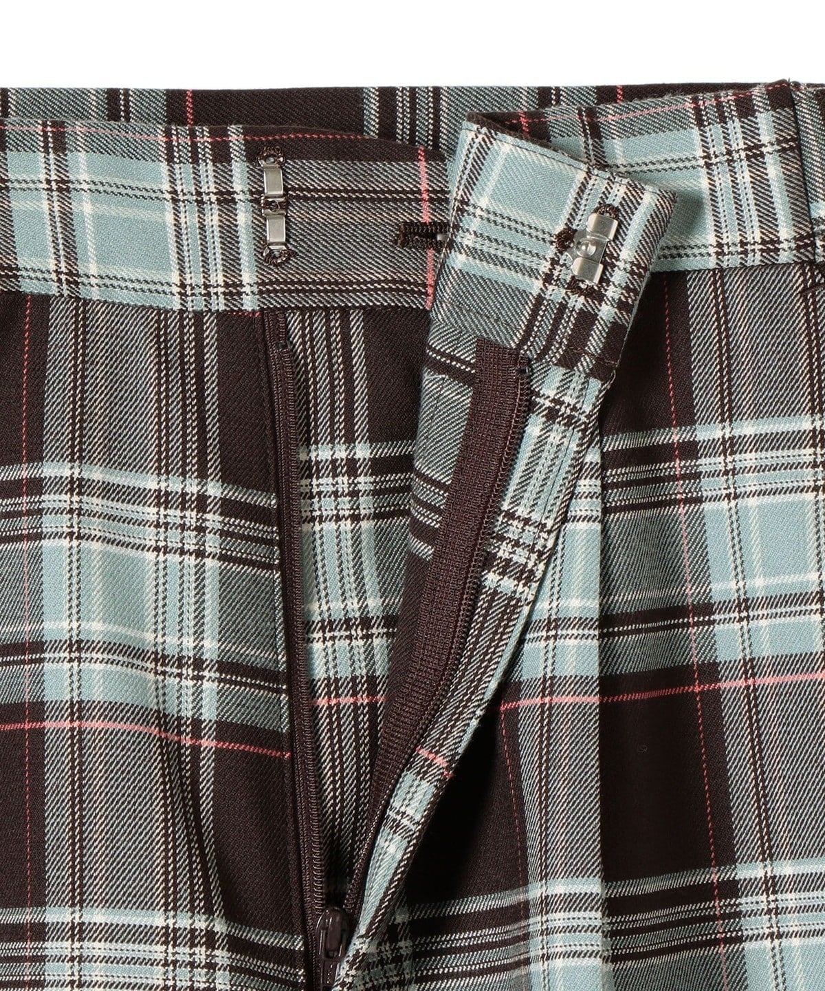 〈手洗い可能〉ウールチェックパンツ