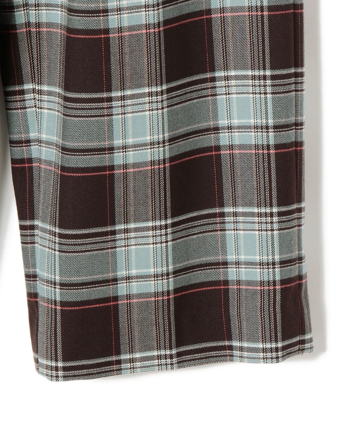 〈手洗い可能〉ウールチェックパンツ