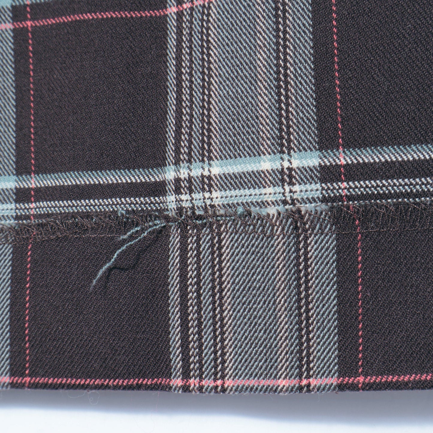 〈手洗い可能〉ウールチェックパンツ