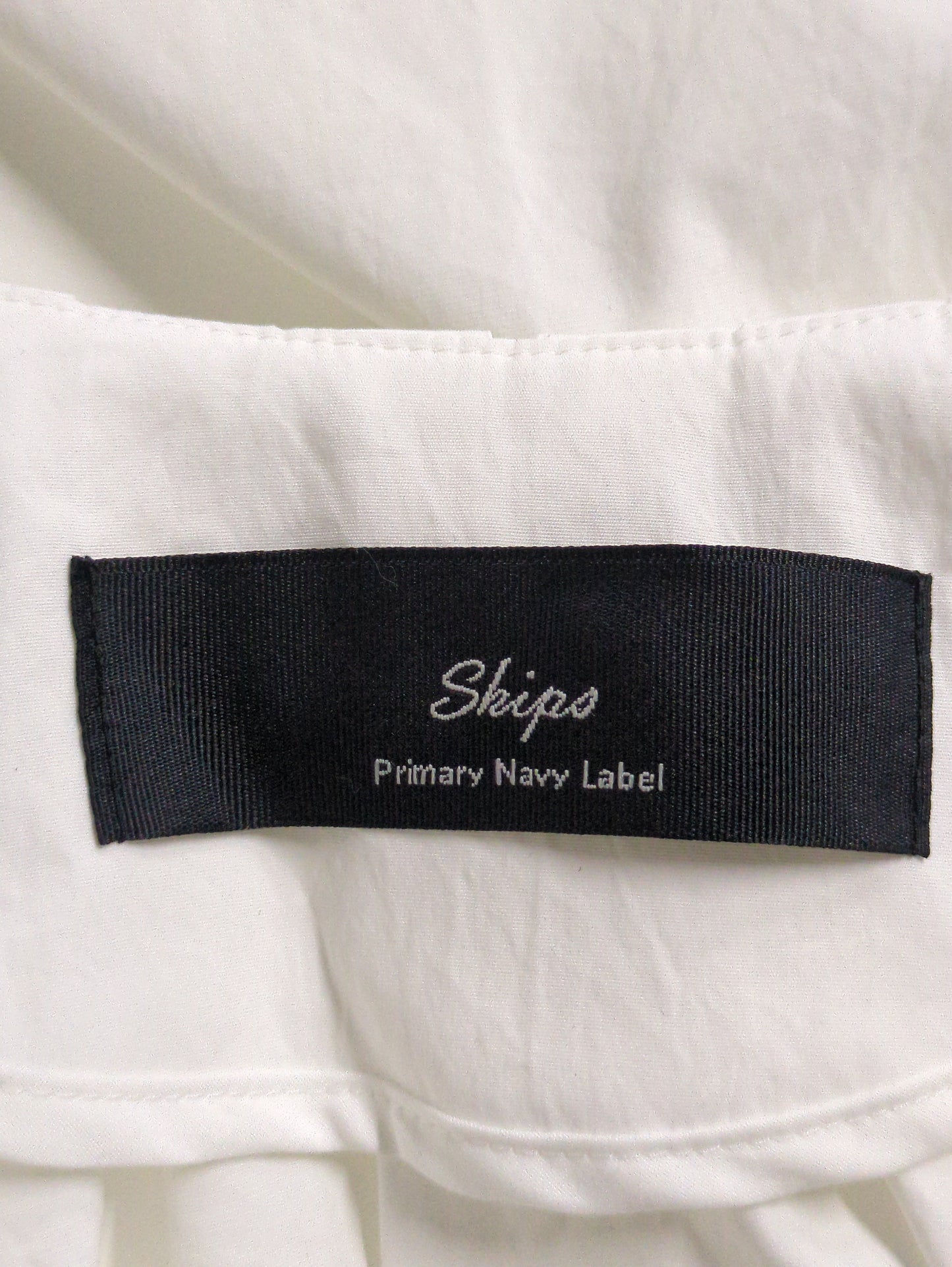 SHIPS Primary Navy Label:〈手洗い可能〉タイプライター ギャザー ブルゾン