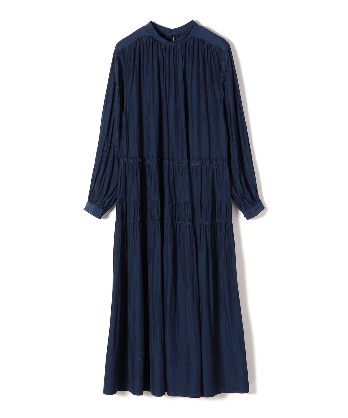 〈手洗い可能〉ソリッドカッセンギャザーワンピース