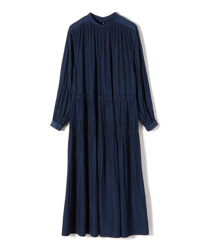 〈手洗い可能〉ソリッドカッセンギャザーワンピース