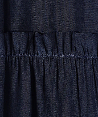 〈手洗い可能〉ソリッドカッセンギャザーワンピース