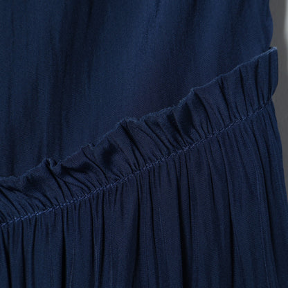 〈手洗い可能〉ソリッドカッセンギャザーワンピース