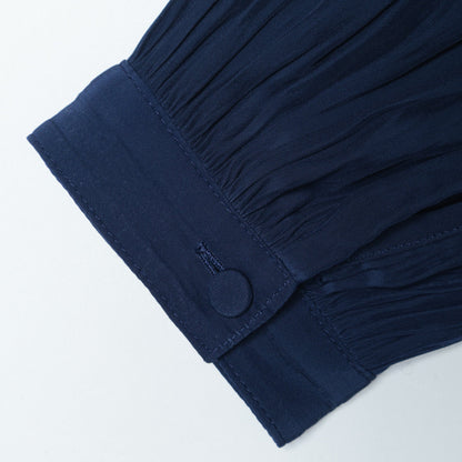 〈手洗い可能〉ソリッドカッセンギャザーワンピース