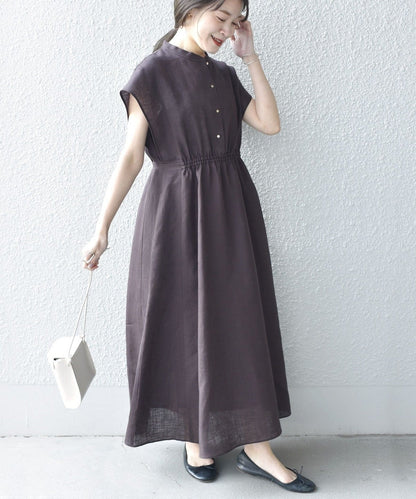 〈手洗い可能〉テレデランカットオフカラーワンピース