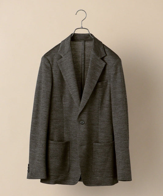 SD: 【手洗い可能】ジャージー ラミー ウォッシャブル チャコールグレー ジャケット