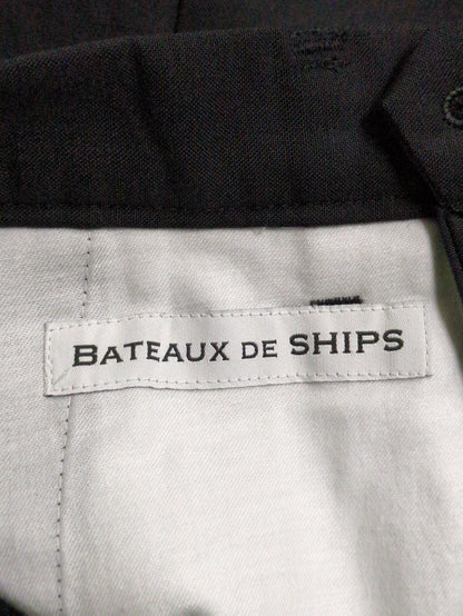 BATEAUX DE SHIPS: ウール/モヘヤ ワイドテーパード ショートパンツ
