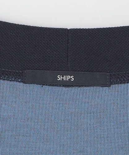 SHIPS: 鹿の子 ダブルフェイス Vネック カーディガン