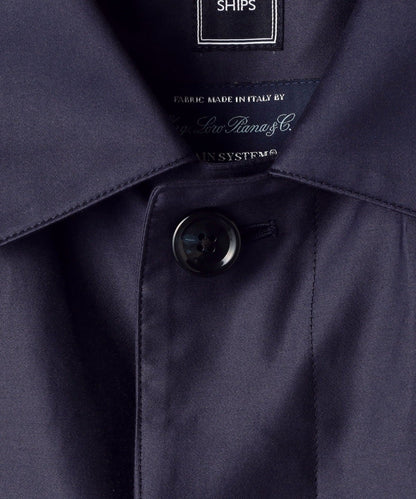 SHIPS: ロロピアーナ社製生地 【RAIN SYSTEM】コットン ステンカラーコート