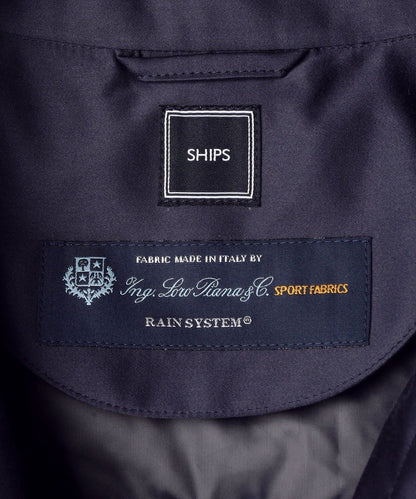 SHIPS: ロロピアーナ社製生地 【RAIN SYSTEM】コットン ステンカラーコート