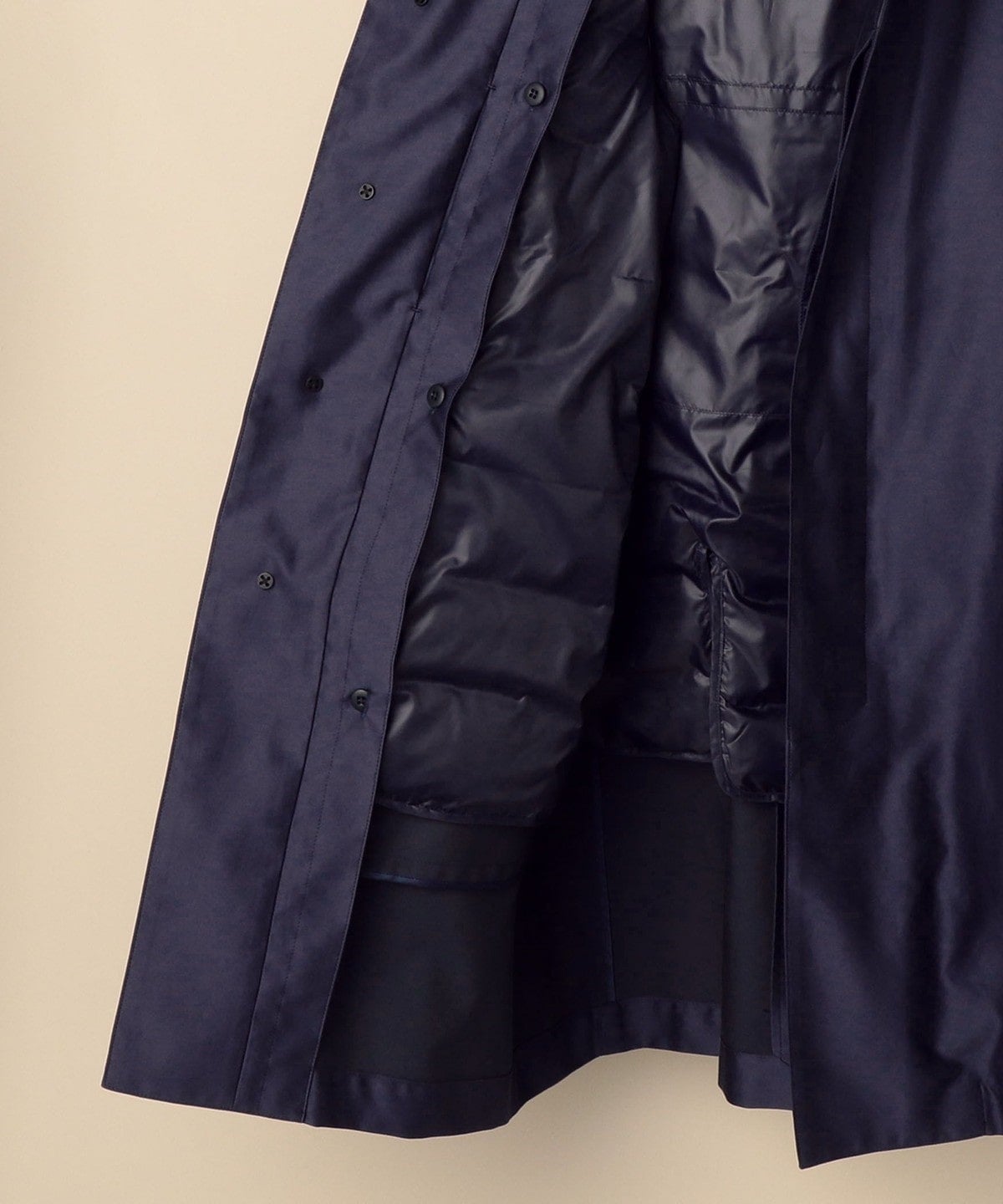 SHIPS: ロロピアーナ社製生地 【RAIN SYSTEM】コットン ステンカラーコート