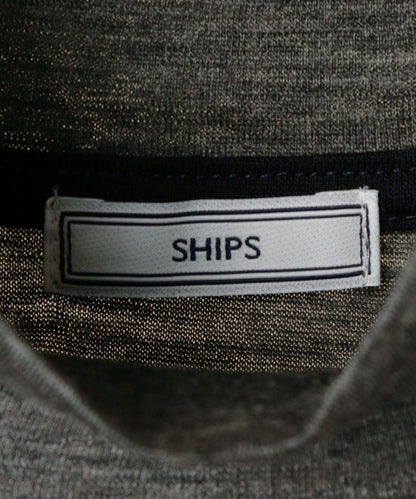 SHIPS: ウォッシャブル ウール モックネック ニットソー
