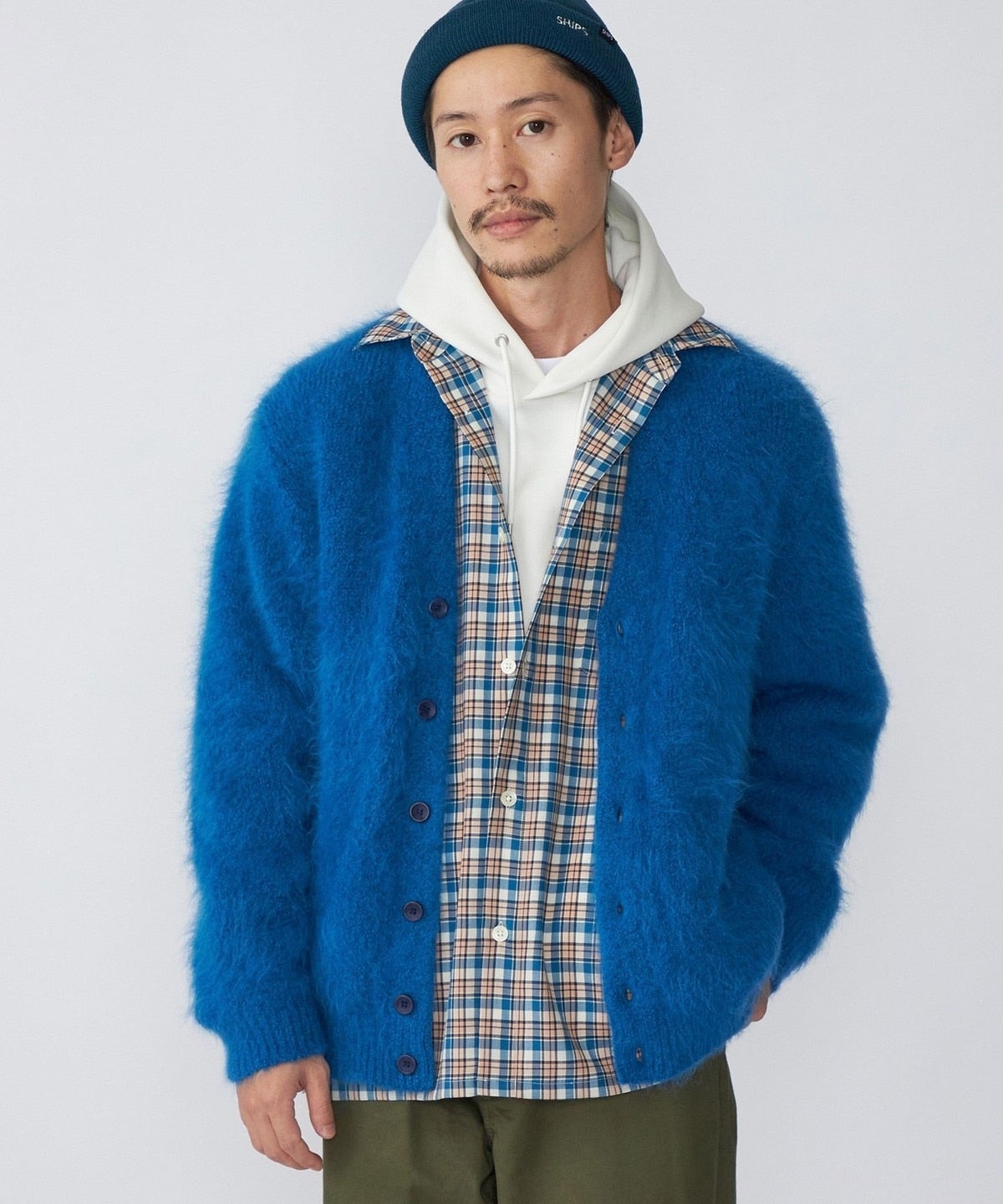 SHIPS: スリアルパカ Vネック カーディガン